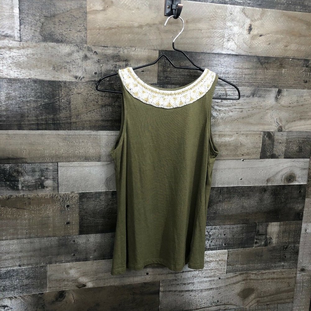 Lauren Ralph Lauren Beaded Sleeveless Top Size XS - Picture 3 of 7
